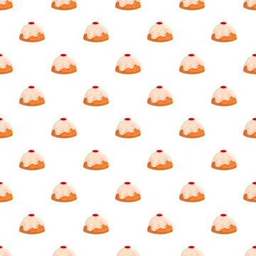 Sweet desserts seamless pattern background for celebration Illustrazione stock
