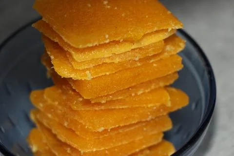 Sweet dish made up of mango Stock Photos