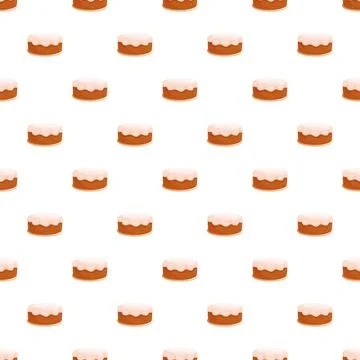 Sweet donut cake pattern repeating texture background Stock Illustration
