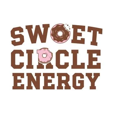Sweet donuts with creative typography and colorful design elements tshirt design Stock Illustration
