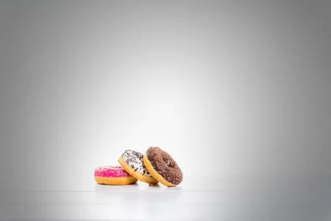 Sweet donuts on table Stock Photos