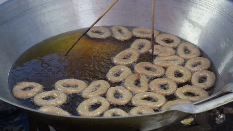 Sweet Donuts Thai style Stock-Footage 80047543