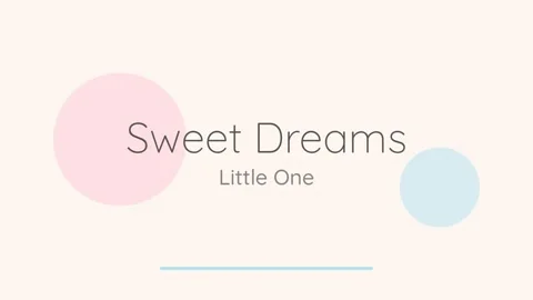 Sweet Dreams Abstract Background with Soft Pastel Circles for Sleep Theme Stock Footage 336879728
