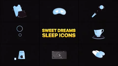 Sweet Dreams Animations Motion Graphics Stock Footage 296617330