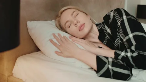 Sweet dreams in the bed Stock Footage 197378746