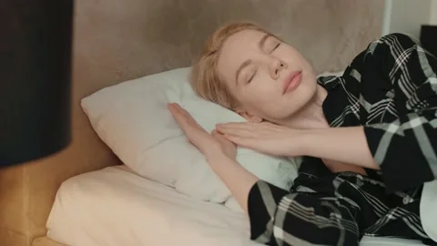 Sweet dreams in the bed Stock Footage 202638207