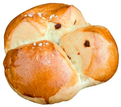 Sweet Easter Bread Cutout Stock Photos