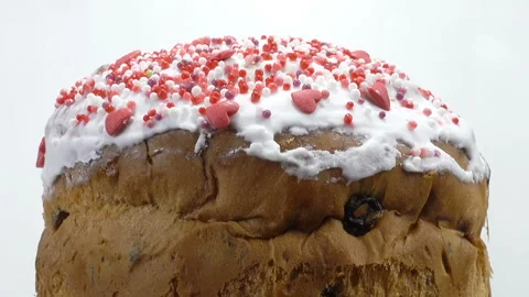 Sweet Easter cake Stock Footage 154169995