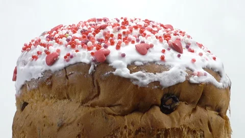 Sweet Easter cake Stock Footage 166161410