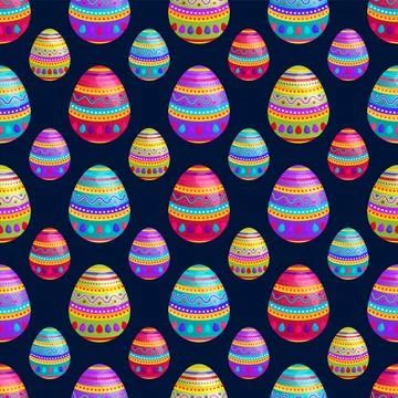 Sweet Easter Day Themed Pattern For Easter Day Celebration. Made with Color.. イラスト素材