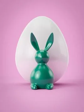 Sweet Easter decoration bunny with egg sweet Easter decoration bunny with ... Stock Photos