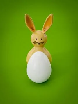 Sweet Easter decoration bunny with egg sweet Easter decoration bunny with ... Stock Photos