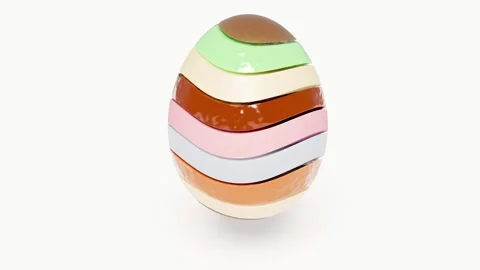 Sweet Easter egg chocolate jam food bg able to loop endless Stockbeeldmateriaal 331457787