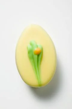Sweet Easter egg with icing Stock Photos