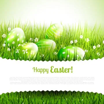 Sweet Easter greeting card Stock Illustration