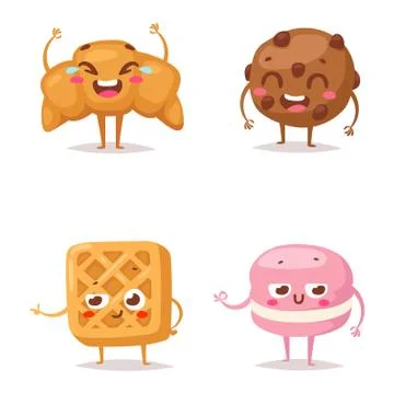 Sweet emotion vector character Stock Illustration
