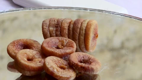 Sweet figs moving on mirror base Stock Footage 338160626