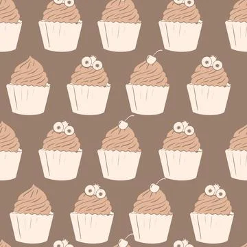 Sweet Food Seamless Pattern Stock Illustration