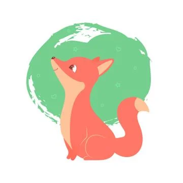 The sweet fox Stockillustratie