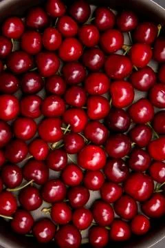 Sweet fresh cherry background Stock-Fotos