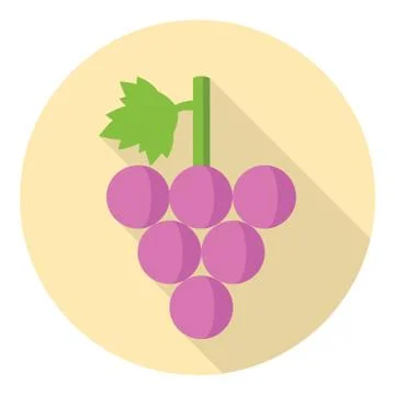 Sweet Grape Bunch Stock Illustration