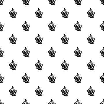 Sweet grape pattern seamless vector Stock Illustration
