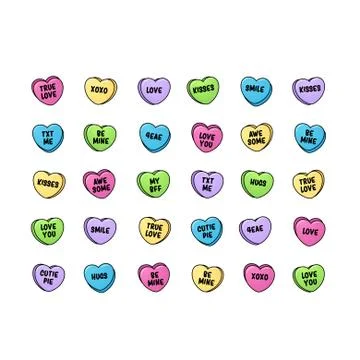 Sweet heart candy Illustrazione stock