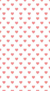 Sweet heart shape pattern romantic background vector graphic art. Stock Illustration