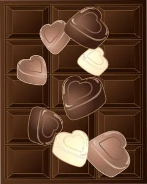 Sweet hearts Illustrazione stock
