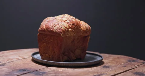 Sweet holiday bread, easter braided cake kozunak, christmas holiday food,bakery Stock Footage 293769046