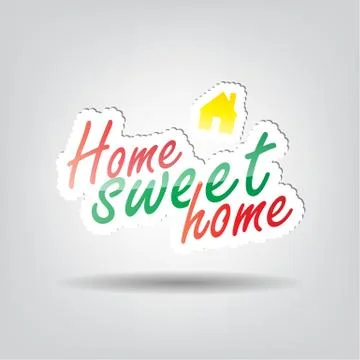Sweet home background 스톡 일러스트