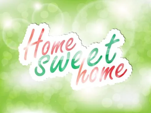 Sweet home background Stock Illustration