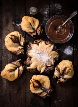Sweet homemade bread Stock Photos