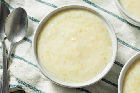 Sweet Homemade Tapioca Pudding Stock Photos