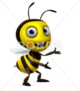 Sweet honey bee Stock Illustration