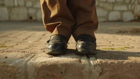 Sweet ice running down shoes in the hot summer sun, Marseille, France Stock Footage 291303067