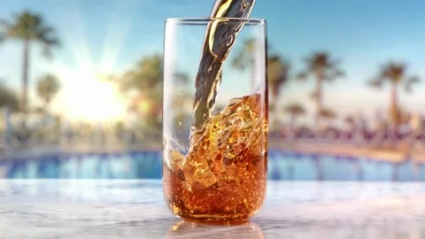 Sweet iced tea Stock Footage 265953793