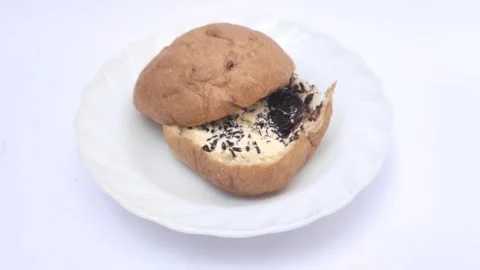 A Sweet Indonesian Bread Stock Footage 285898431