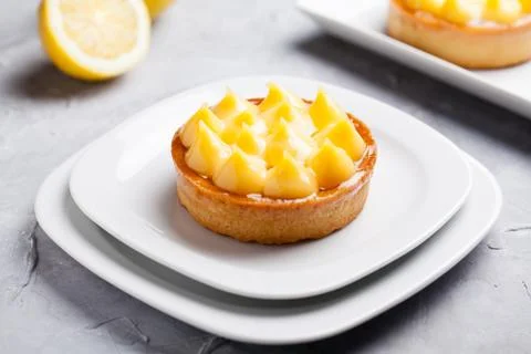 Sweet Lemon Pie Stock Photos