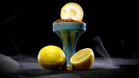 Sweet lemon smoke Stock Footage 128723235