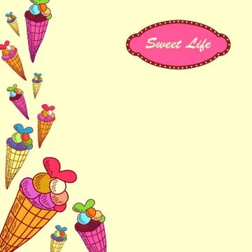 Sweet life Stock Illustration