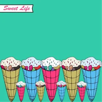 Sweet life Stock Illustration