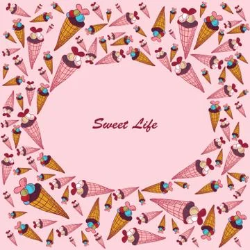 Sweet life Stock Illustration