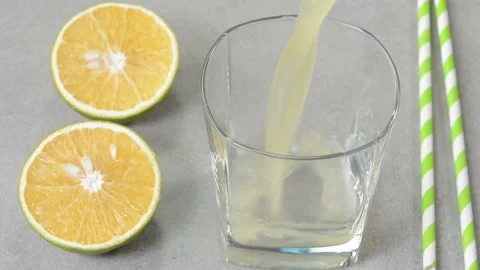 Sweet Lime Juice Stock Footage 132867763