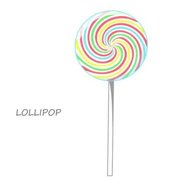 Sweet lollipop Stock Illustration