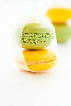 Sweet macaroons Stock Photos