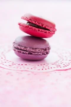 Sweet macaroons Stock Photos