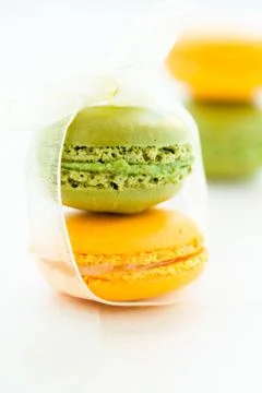 Sweet macaroons Stock Photos