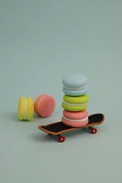 Sweet macaroons Stock Photos