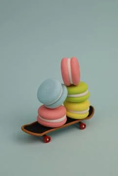 Sweet macaroons Stock Photos